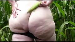 husband Granny With A Huge Ass In A Corn Field doggystyle