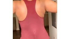 nude Phat Jiggly Ass in Bodysuit (Slowmo Included) butt