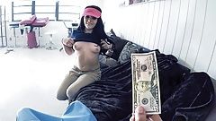 oral Thick Pizza Delivery Teen Fucked By Customer For Cash, POV anal gape